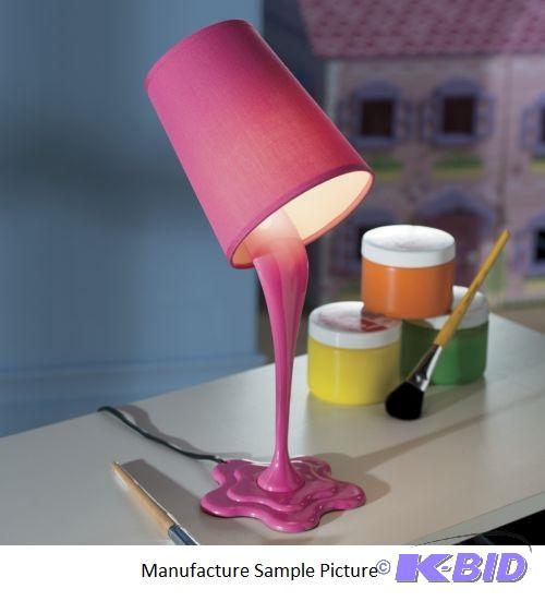 lot 179 image: Paint Table Lamp -&nbspTalk about a dripping...