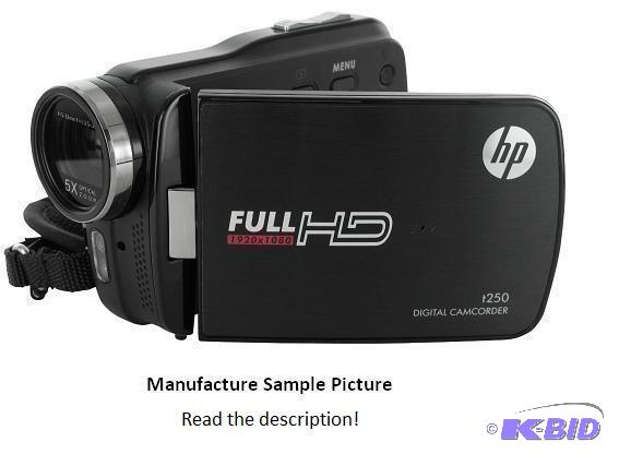 lot 183 image: HP Digital Camcorder - Black - Model t250 - F...