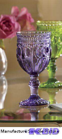 lot 42 image: One Purple Goblet -&nbspThis jeweltone goble...