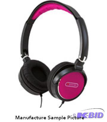 lot 65 image: Sentry Rocker Headphones - Pink - Retail $10....