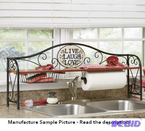 lot 73 image: Live Love Laugh Over the Sink Shelf -&nbspEq...
