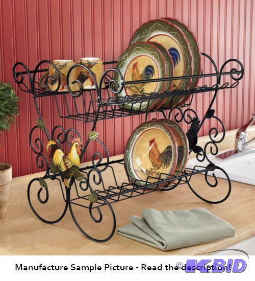 lot 79 image: Rooster Dish Drainer -&nbspPerch those dripp...