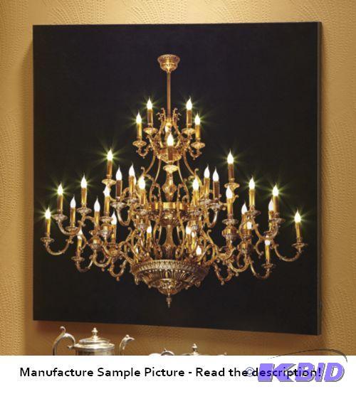 lot 88 image: Lit Chandelier Wall Art -&nbspOpulent but pr...