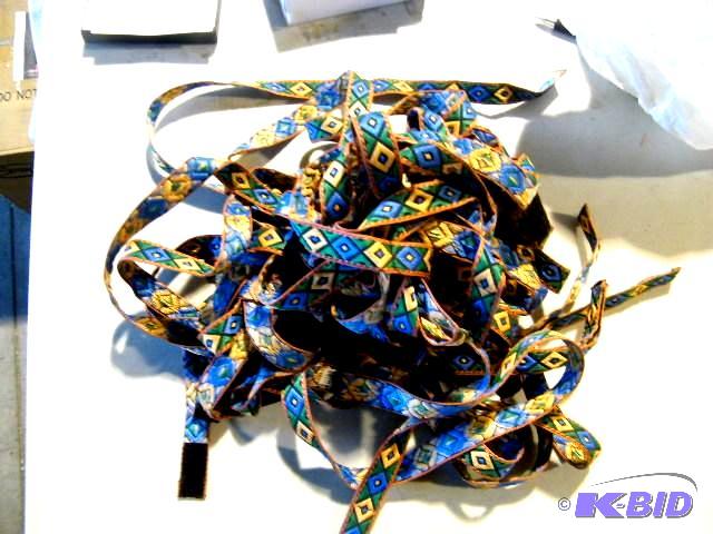 lot 98 image: Set of 10 Weaved Strips - Has velcro&nbsptab...