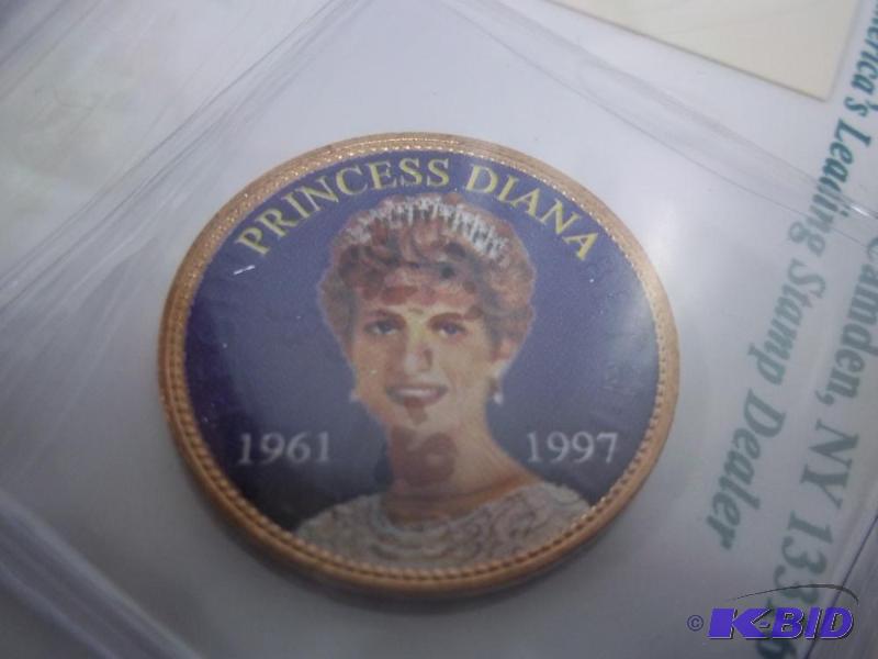 Colorized Princess Diana 1961 - 1997 coin...