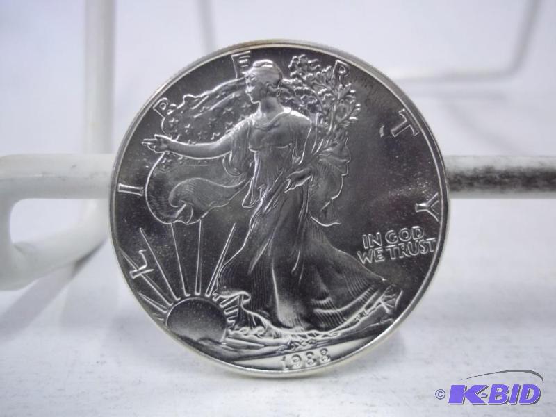 1988 1oz. Fine Silver - One Dollar - American...