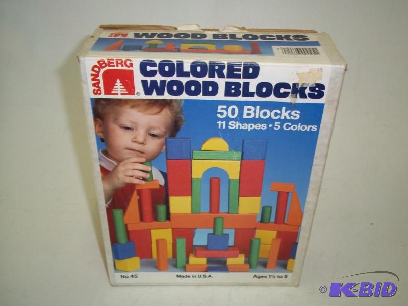 lot 16 image: Colored Wood Blocks...