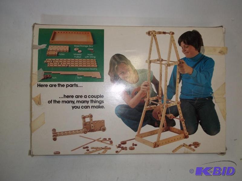 lot 4 image: Nuts and Bolts wood toy...