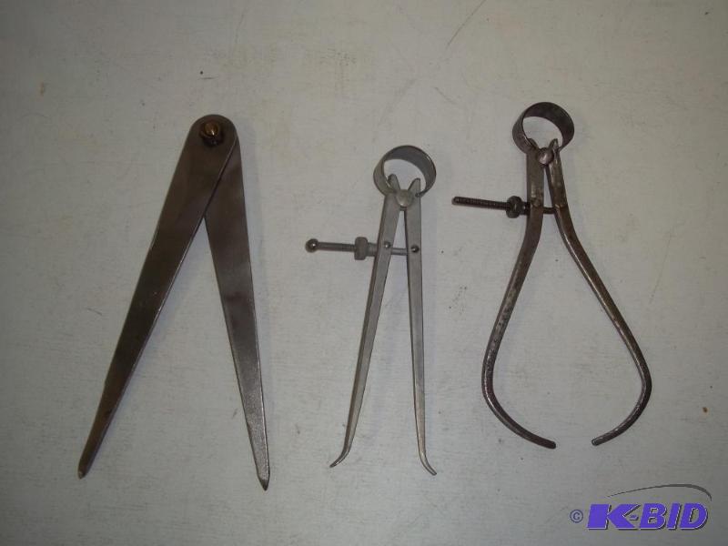 lot 55 image: Compass and measurement tools...