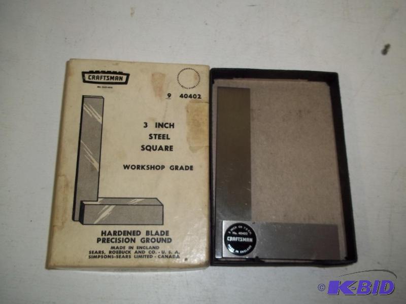 lot 71 image: Craftsman 3 inch steel Square...