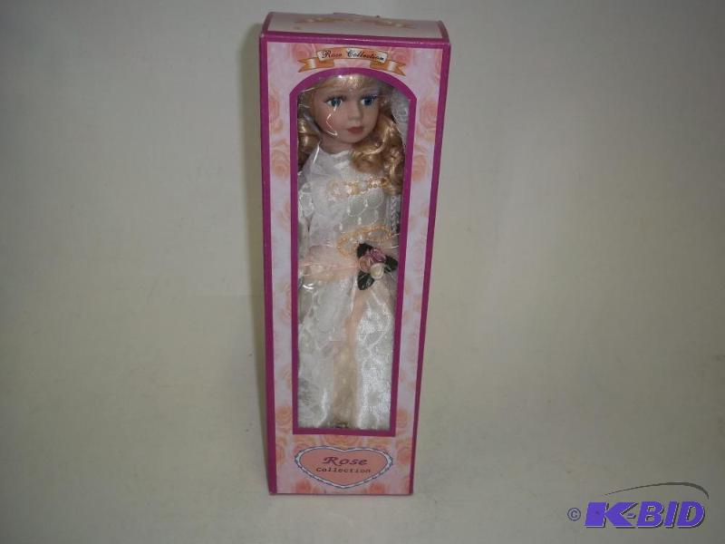 lot 90 image: 15" Rose Collection Porcelain doll...