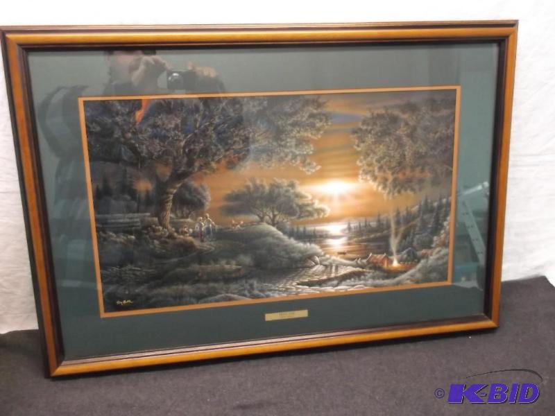 lot 1 image: Beautiful double matted framed Terry Redlin p...