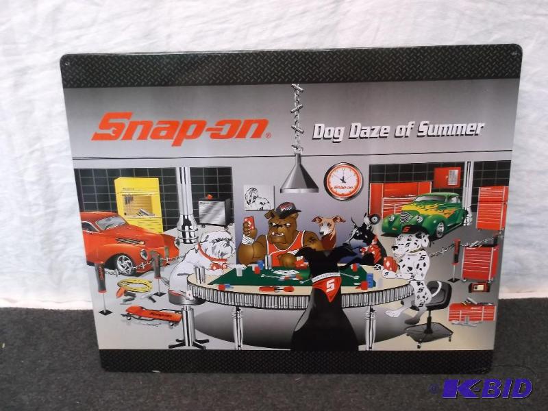 lot 18 image: Collectable metal Snap On " Dog Day of S...