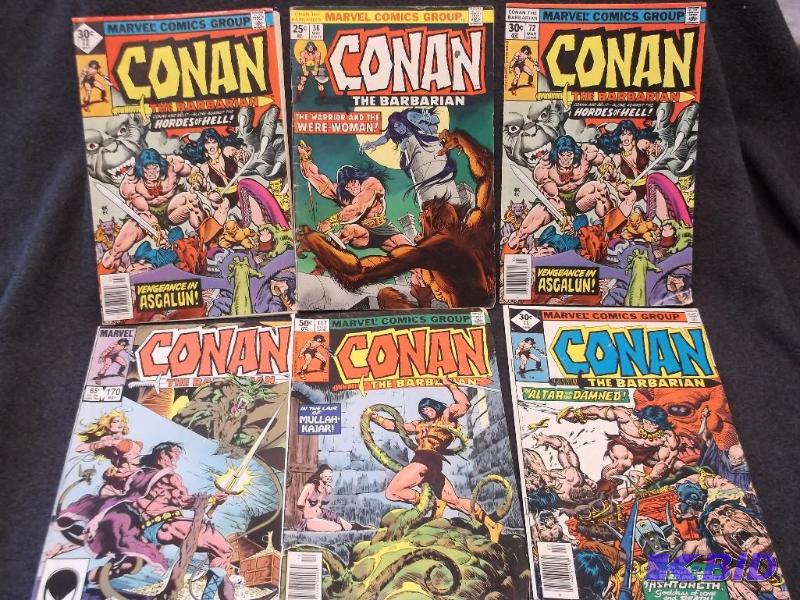 lot 29 image: Lot with 6 collectable conan comic books....
