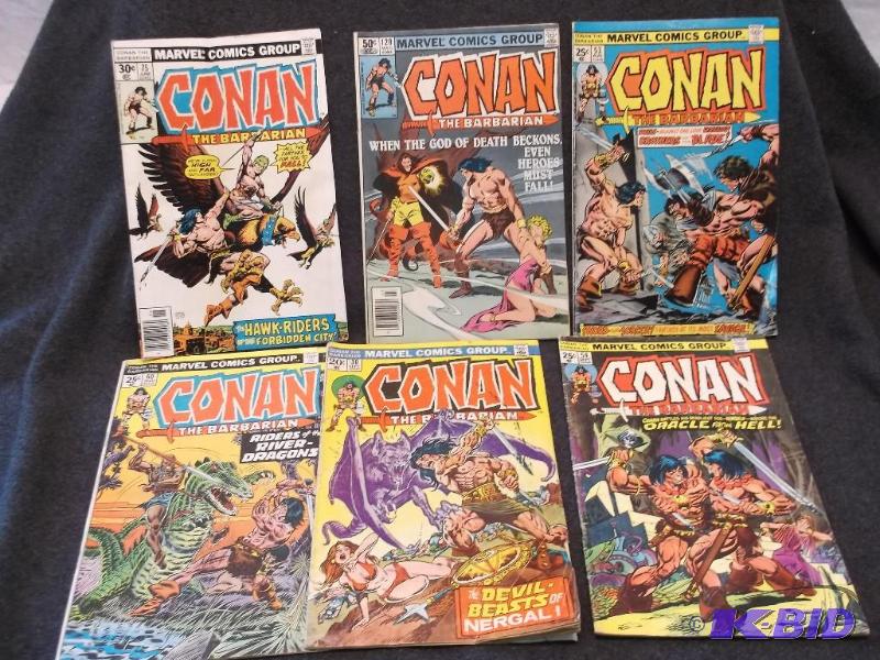 lot 30 image: Lot with 6 collectable conan comic books....