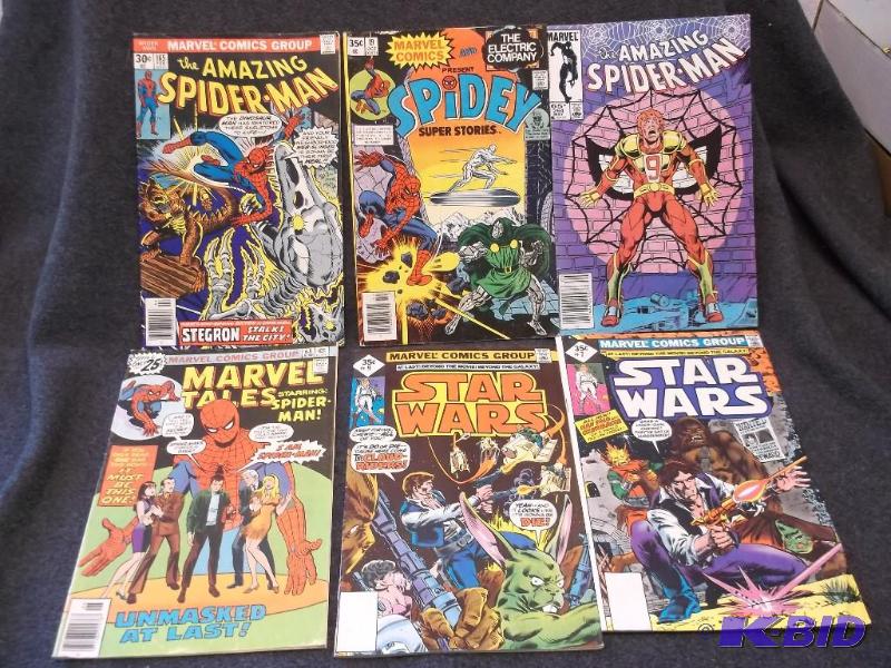 lot 33 image: Lot of 6 collectable comic books including Sp...