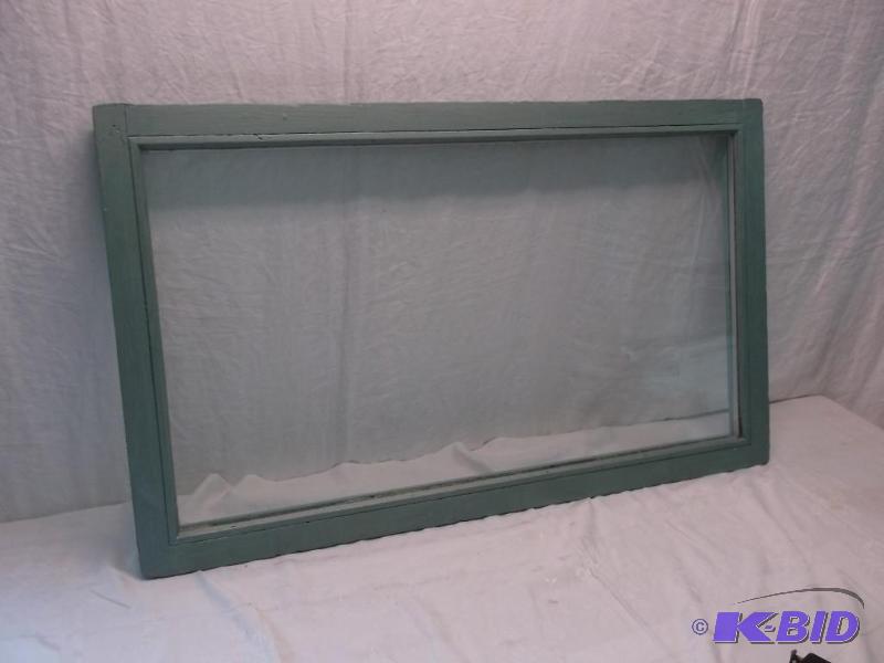 lot 62 image: Vintage painted window, measuring 39 12"...