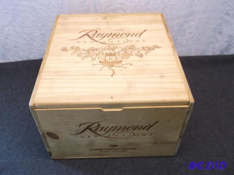 lot 65 image: Collectable Raymond wood box with sliding woo...