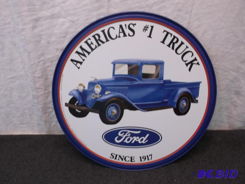 lot 67 image: Collectable metal Ford sign, measuring 11 34...