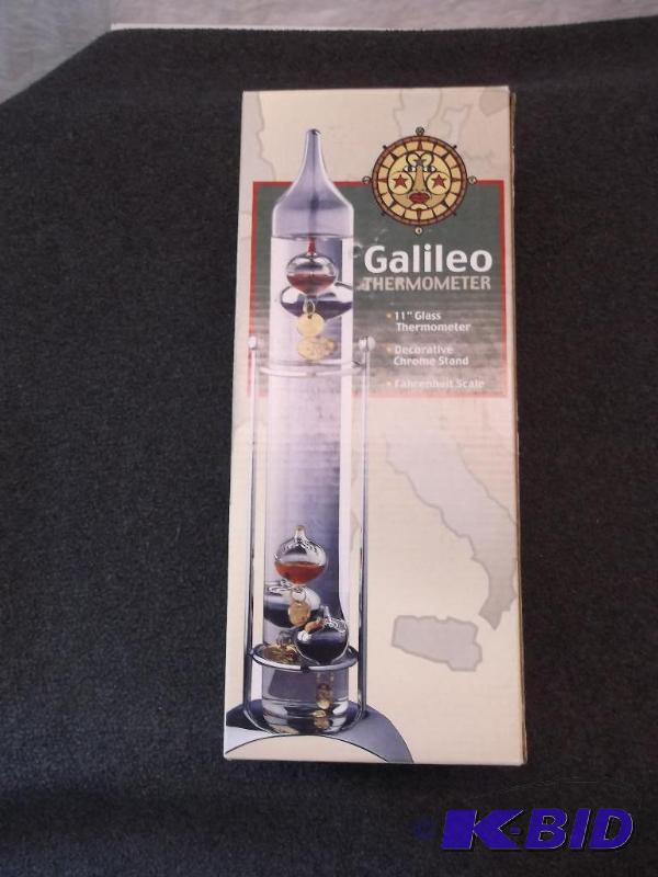 lot 87 image: Galileo thermometer, like new in box....