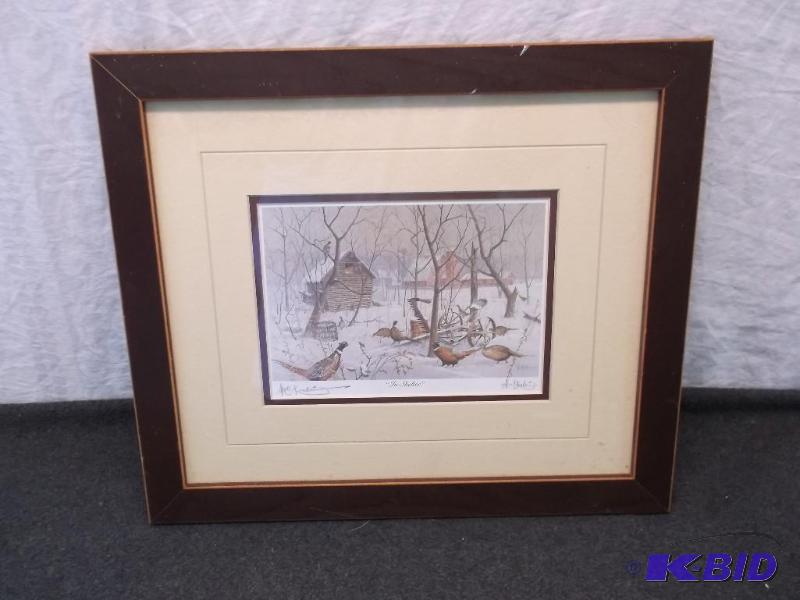 lot 98 image: Beautiful double matted framed signed Les Kou...
