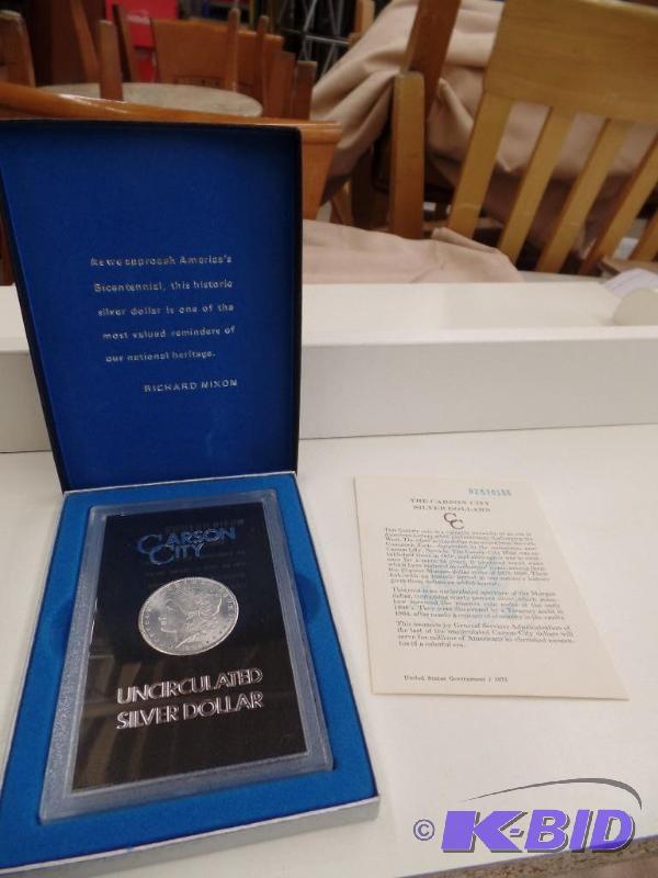 1882 Carson City Uncirculated Silver Dollar