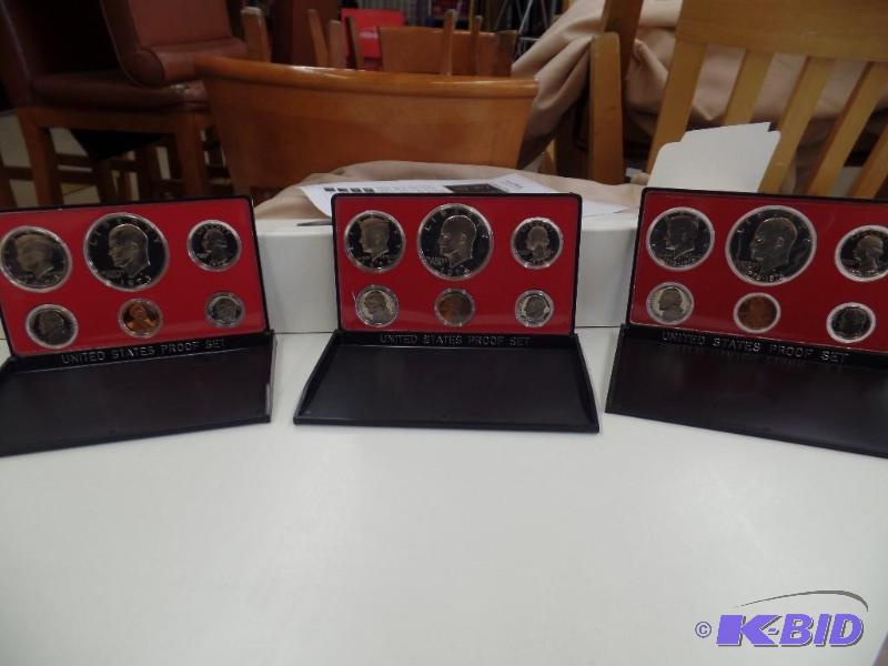 1973, 1974, & 1975 United States Proof Sets