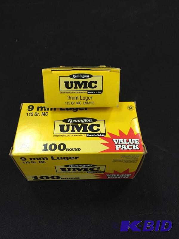 Remington UMC 9MM luger Ammo
