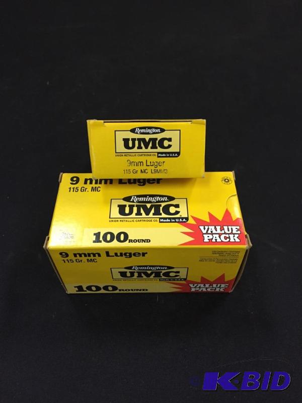 Remington UMC 9MM luger Ammo