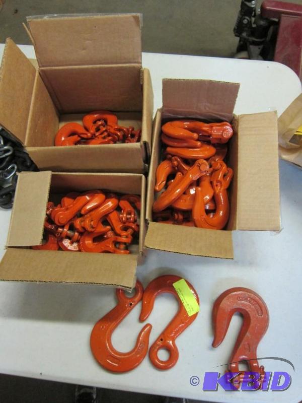 Assortment of Big Orange Alloy Hooks