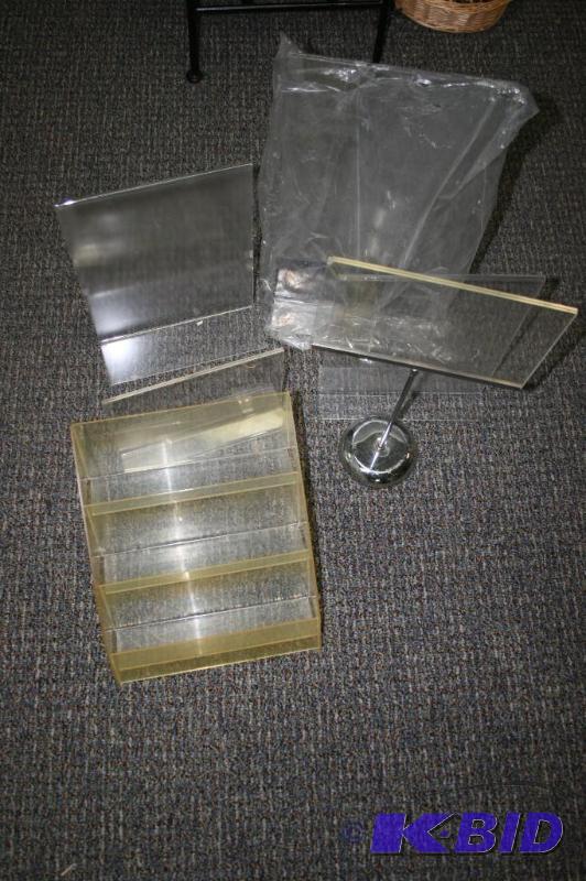 lot 122 image: Acrylic Sign Holders- Lot