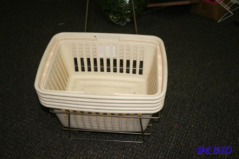 lot 131 image: Shopping Baskets and Rack