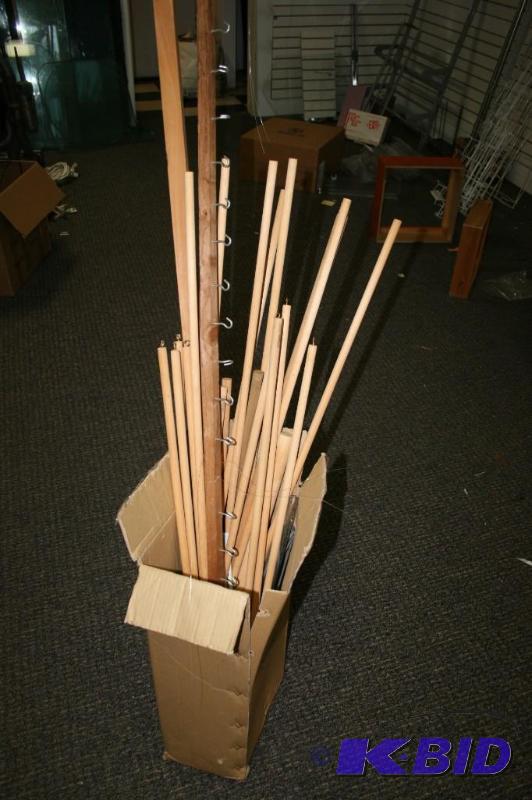 lot 157 image: Box of wooden dowels