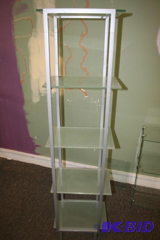 lot 207 image: Glass Display shelves