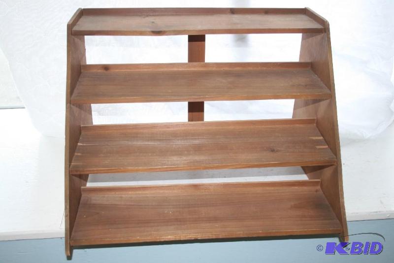lot 29 image: Wood Display Shelf