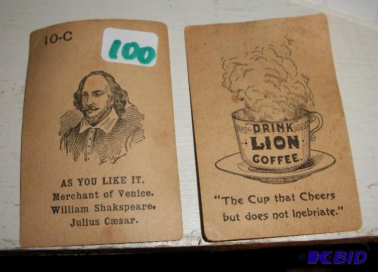 2 lion coffee cards