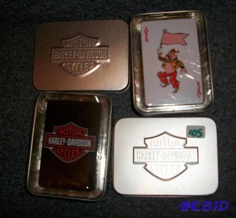 2 Unopened packs of Harley Davidson Cards in Tin