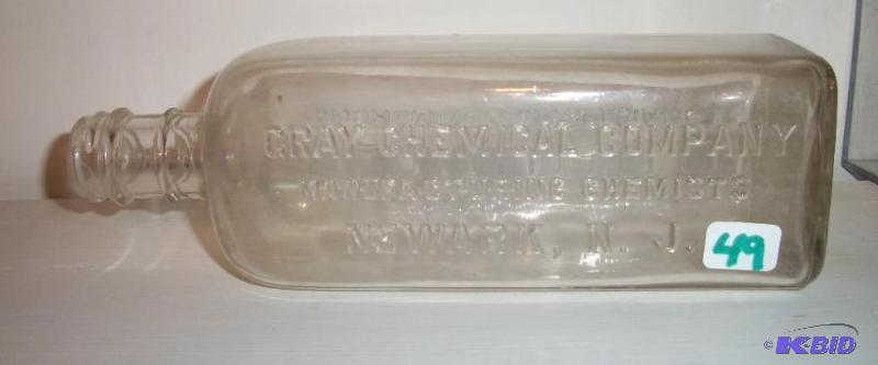 Embalming fluid bottle