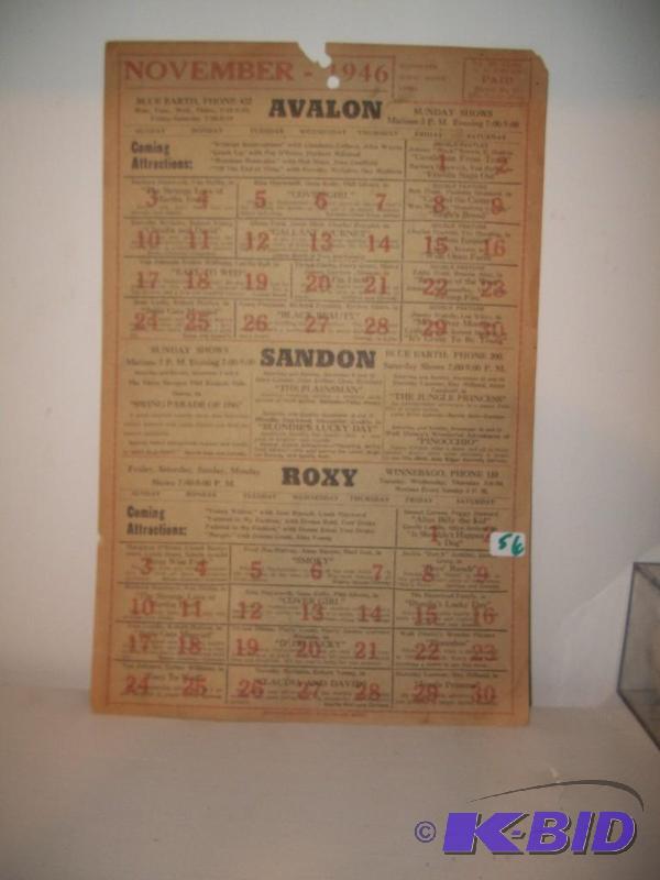 1946 movie theater poster