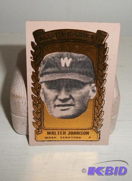 Walter Johnson small baseball card