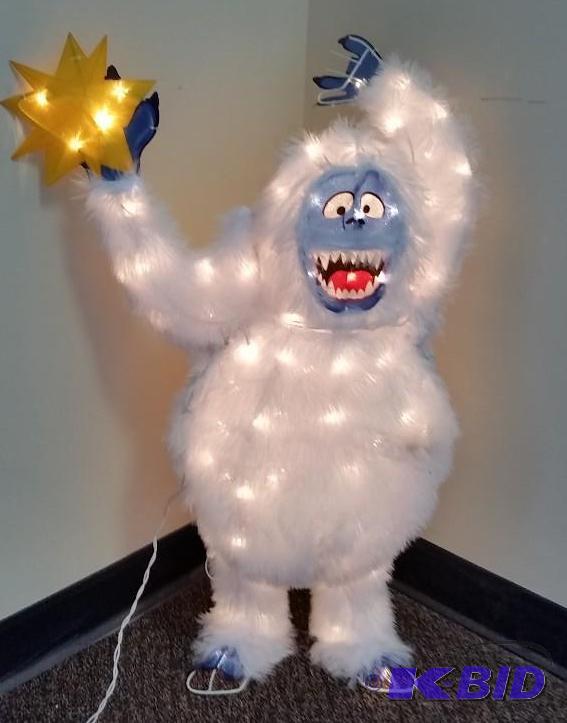 lot 45 image: 56 Bumble Tinsel Light Lawn Decoration From Rudolph the Red nose Reindeer.  So cute and So Soft.