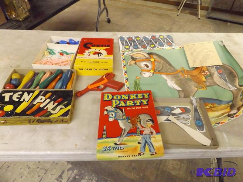lot 10 image: Pin the Tail on the Donkey, Cootie, Ten Pins,...