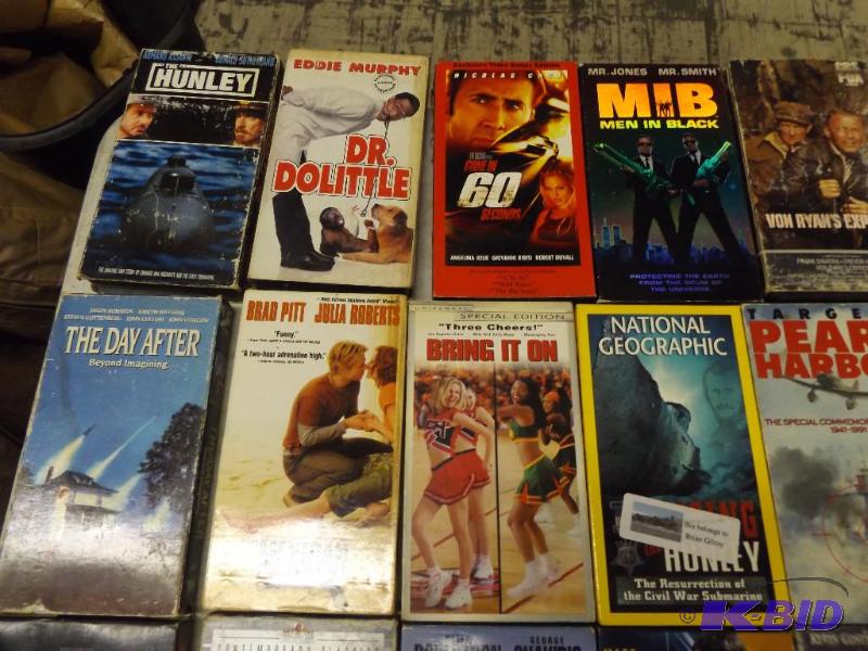 lot 14 image: Large lot of VCR TapesMovies...