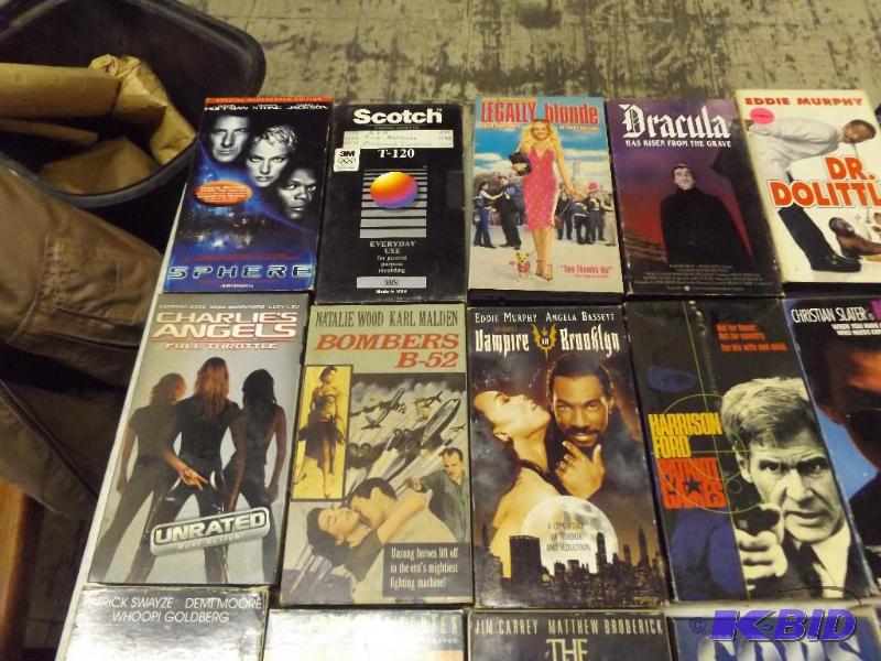 lot 15 image: Large lot of VCR TapesMovies...