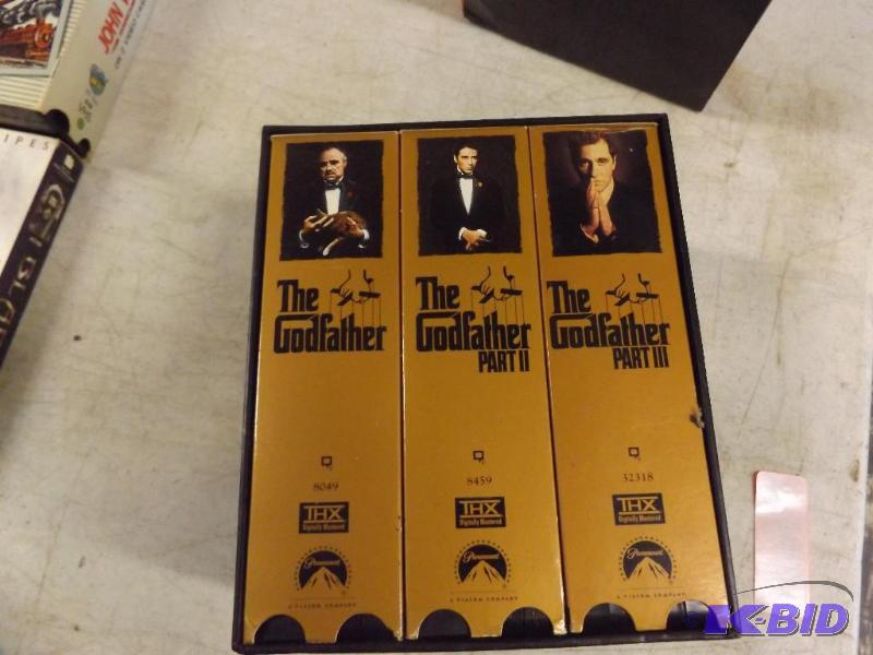 lot 19 image: The Godfather Parts 1,2and3 box set. Lot of V...