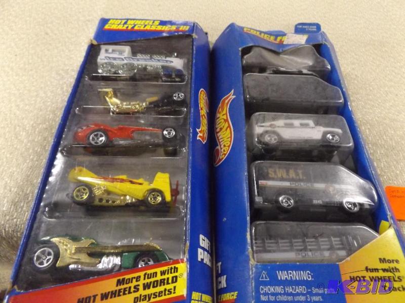 lot 451 image: two packs of Hot Wheels cars...
