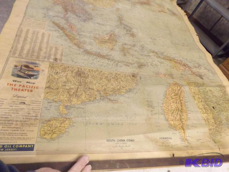 lot 5 image: Old War Maps. Very delicate maps and they hav...