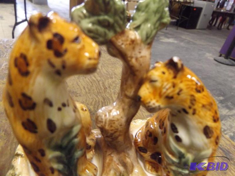 lot 566 image: Leopard Salt & Pepper set...