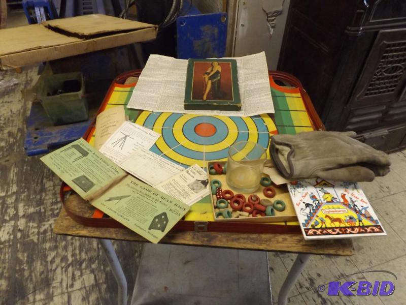 lot 586 image: old Ricochet Game Board...