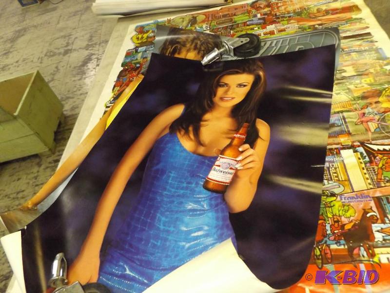 lot 598 image: Lot of 20 Posters beer advertising posters, m...